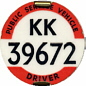 A driver's badge