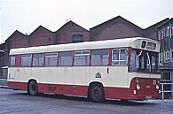 13, a 1972 Seddon RU with Pennine body (BCR 377K) at Portswood depot on 17/02/1977.