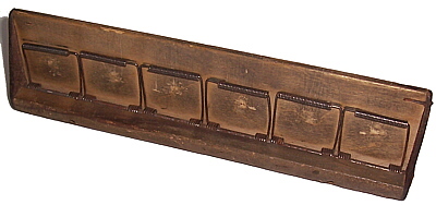 A typical wooden rack.